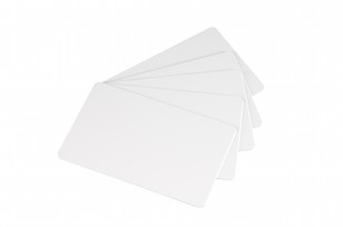 weiße PVC-Karten